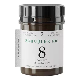 SCHÜSSLER Nr.8 Nātrija hlorāts D 6 tabletes, 1000 kapsulas