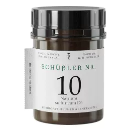 SCHÜSSLER Nr.10 Natrium sulfuricum D 6 tabletes, 400 kapsulas