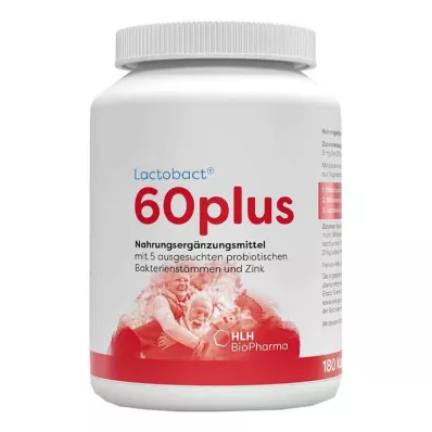 LACTOBACT 60plus kapsulas ar zarnu apvalku, 180 kapsulas LACTOBACT 60plus kapsulas ar zarnu apvalku, 180 kapsulas