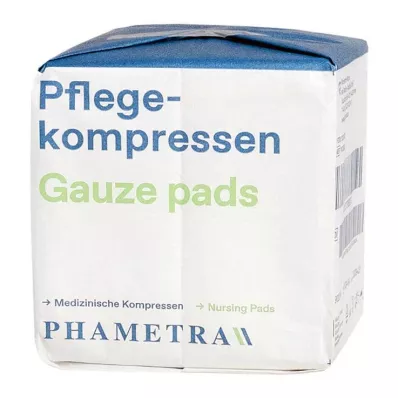 Kopšanas kompreses flīss 10x10 cm nesterils 4 reizes, 100 gab Kopšanas kompreses flīss 10x10 cm nesterils 4 reizes, 100 gab