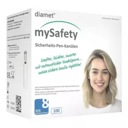 DIAMET mySafety-Pen Kan.31 G 0,25x8 mm, 100 gab