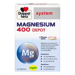 DOPPELHERZ Magnijs 400 Depot sistēmas tabletes, 30 kapsulas
