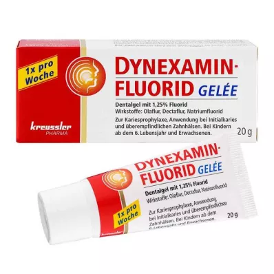 Dinexamīna fluorīda želejveida zobu želeja, 20 g