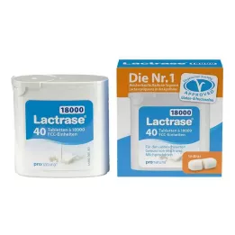 LACTRASE 18 000 FCC Tabletes dozatorā, 40 gab