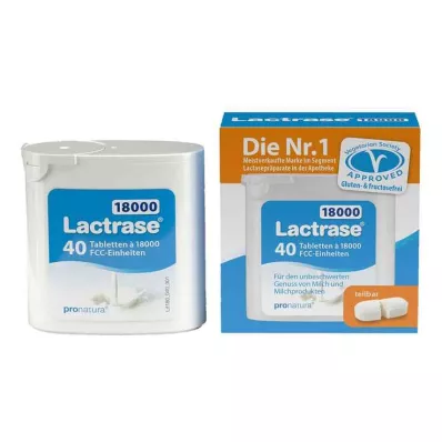 LACTRASE 18 000 FCC Tabletes dozatorā, 40 gab