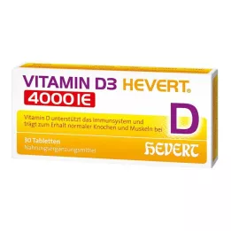 D3 vitamīns Hevert 4000 SV tabletes, 30 gab