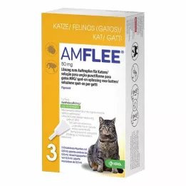 AMFLEE 50 mg spot-on šķīdums kaķiem, 3 gab