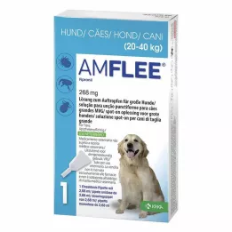 AMFLEE 268 mg šķīdums uz vietas lieliem suņiem 20-40 kg, 3 gab