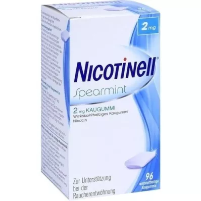 NICOTINELL Košļājamā gumija Spearmint 2 mg, 96 gab