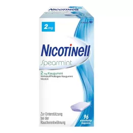 NICOTINELL Košļājamā gumija Spearmint 2 mg, 96 gab