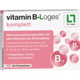 VITAMIN B-LOGES apvalkotās tabletes, 60 gab
