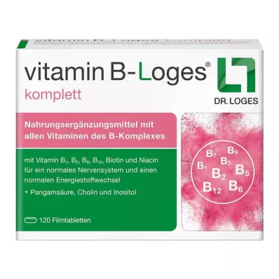 VITAMIN B-LOGES apvalkotās tabletes, 120 gab VITAMIN B-LOGES apvalkotās tabletes, 120 gab