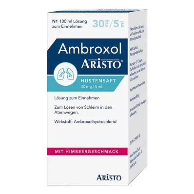 AMBROXOL Aristo pretklepus sīrups 30 mg/5 ml perorālais šķīdums, 100 ml