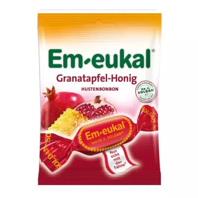 EM-EUKAL Granātābolu medus konfektes ar cukuru, 75 g