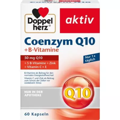 DOPPELHERZ Koenzīms Q10+B vitamīna kapsulas, 60 gab