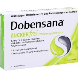 DOBENSANA citronu želeja bez cukura 1,2mg/0,6mg lut., 24 gab