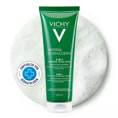 Vichy Normaderm Tri-Activ Gel Cleansing + Pīlings + Maska, 125 ml