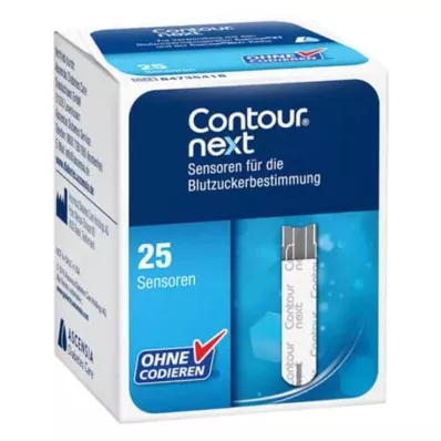 Contour next sensors teststrēmeles, 1x25 gab