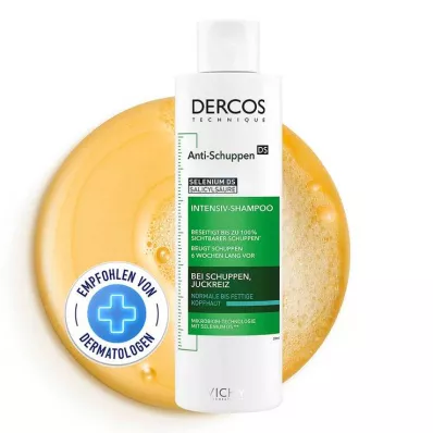 Vichy Dercos pretblaugznu šampūns taukainai galvas ādai, 200 ml Vichy Dercos pretblaugznu šampūns taukainai galvas ādai, 200 ml