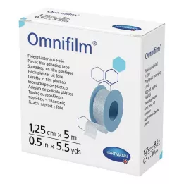 OMNIFILM Fiksācijas ģipša plēve 1,25 cmx5 m, 1 gab