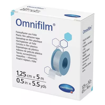 OMNIFILM Fiksācijas ģipša plēve 1,25 cmx5 m, 1 gab
