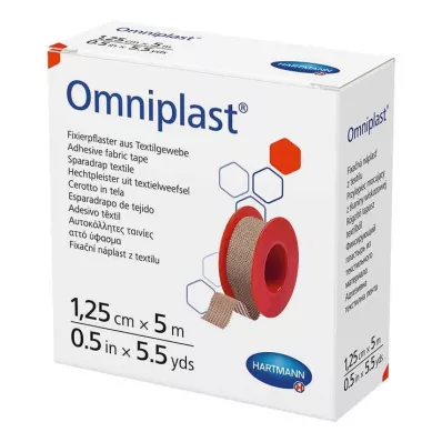 OMNIPLAST Fiksācijas apmetums 1,25 cmx5 m, 1 gab