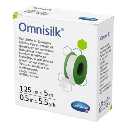 OMNISILK Stiprinājuma apmetums mākslīgais zīds 1,25 cmx5 m, 1 gab