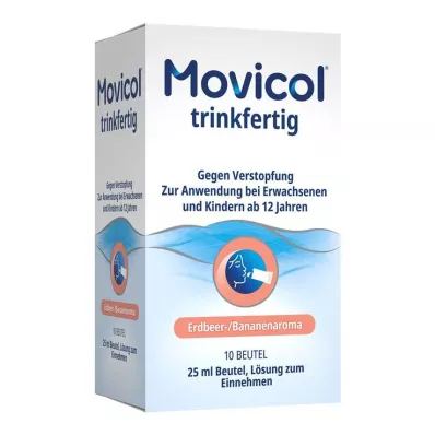 MOVICOL gatavs dzeršanai 25 ml perorālais šķīdums, 10 gab MOVICOL gatavs dzeršanai 25 ml perorālais šķīdums, 10 gab