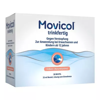 MOVICOL gatavs dzeršanai 25 ml perorālais šķīdums, 30 gab MOVICOL gatavs dzeršanai 25 ml perorālais šķīdums, 30 gab