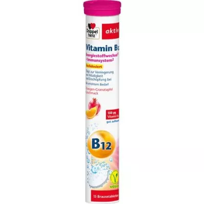 DOPPELHERZ B12 vitamīna putojošās tabletes, 15 gab