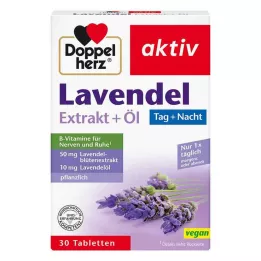 DOPPELHERZ Lavandas ekstrakts+eļļas tabletes, 30 gab