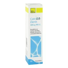 CALCI D3-Denk 1000 mg/880 I.U. putojošas tabletes, 20 gab