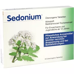 SEDONIUM apvalkotās tabletes, 50 gab