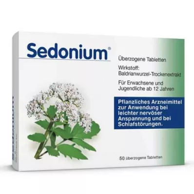 SEDONIUM apvalkotās tabletes, 50 gab SEDONIUM apvalkotās tabletes, 50 gab