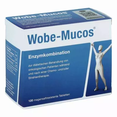 WOBE-MUCOS zarnu apvalkotās tabletes, 120 gab WOBE-MUCOS zarnu apvalkotās tabletes, 120 gab