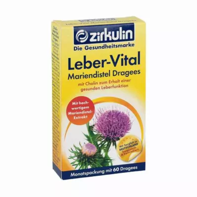 ZIRKULIN Liver Vital Milk Thistle apvalkotās tabletes, 60 kapsulas