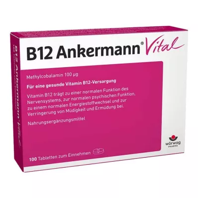 B12 ANKERMANN Vital tabletes, 100 kapsulas