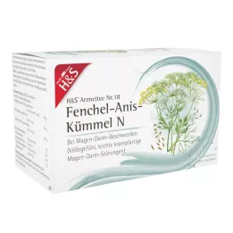 H&amp;S Fenhelis, anīss, ķimenes N filtrēšanas maisiņš, 20X2,0 g