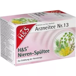 H&amp;S Nieru apūdeņošanas tējas filtrēšanas maisiņš, 20X2,0 g