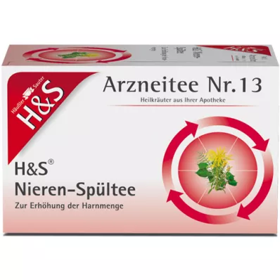H&amp;S Nieru apūdeņošanas tējas filtrēšanas maisiņš, 20X2,0 g