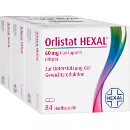 ORLISTAT HEXAL 60 mg cietās kapsulas, 3X84 gab