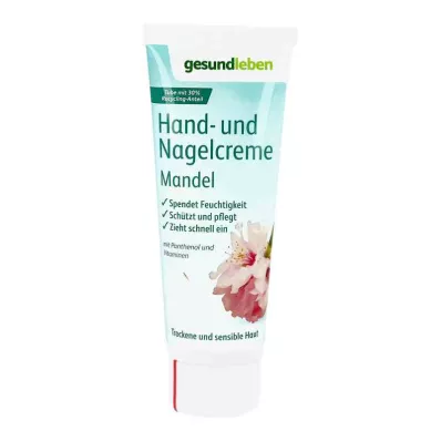 Mandeļu krēms rokām un nagiem veselīgam dzīvesveidam (75 ml) Mandeļu krēms rokām un nagiem veselīgam dzīvesveidam (75 ml)