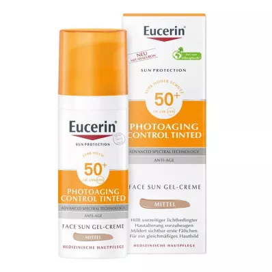 EUCERIN Saule CC Krēms tonēts vidēji LSF 50+, 50 ml EUCERIN Saule CC Krēms tonēts vidēji LSF 50+, 50 ml