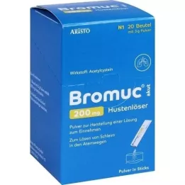BROMUC Akūts 200 mg līdzeklis pret klepu iekšķīgai lietošanai, 20 gab