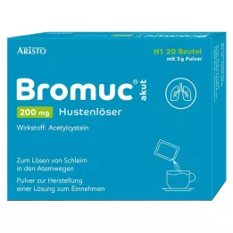 BROMUC Akūts 200 mg līdzeklis pret klepu iekšķīgai lietošanai, 20 gab