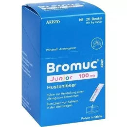 BROMUC akut Junior 100 mg līdzeklis pret klepu P.H.e.L.z.E., 20 gab