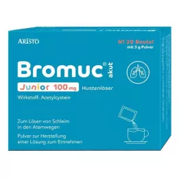BROMUC akut Junior 100 mg līdzeklis pret klepu P.H.e.L.z.E., 20 gab