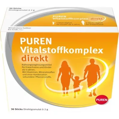 PUREN Vital substance complex direct granulas, 30 gab