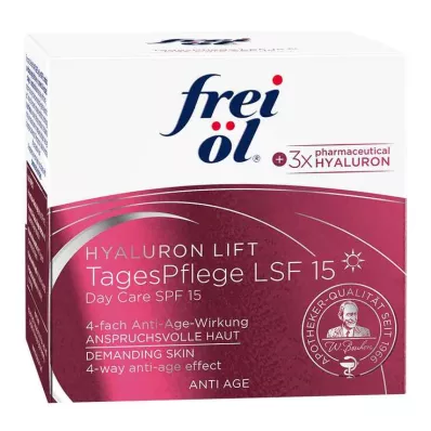 Free Oil Anti-Age Hyaluron Lift Day Care LSF 15, 50 ml Free Oil Anti-Age Hyaluron Lift Day Care LSF 15, 50 ml