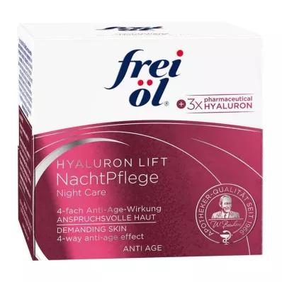 FREI ÖL Anti-Age Hyaluron Lift nakts kopšanas līdzeklis, 50 ml FREI ÖL Anti-Age Hyaluron Lift nakts kopšanas līdzeklis, 50 ml